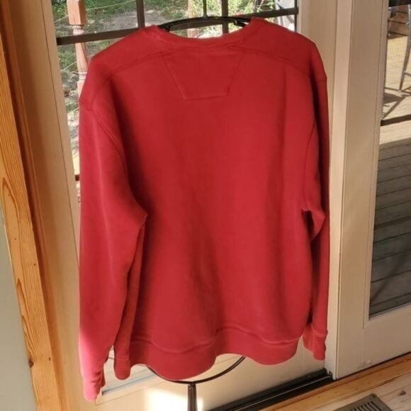 Eddie Bauer Sz L Red Embroidered "Eddie Bauer" LS Sweatshirt - Picture 4 of 8